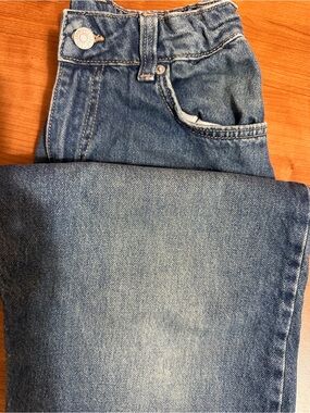 Zara Dark Blue Kids Denim Jeans with Contrast Stitching